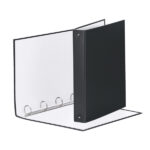 Raccoglitore Meeting - 22 x 30 cm - 4 anelli tondi 30 mm - dorso 4 cm - PP - nero - Esselte