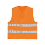 Gilet alta visibilità GILP2 - poliestere - taglia L - arancio fluo - Deltaplus