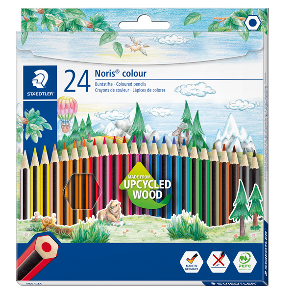 MD_76633 Pastelli colorati Noris Colour - Staedtler - astuccio 24 pezzi - immagine 1