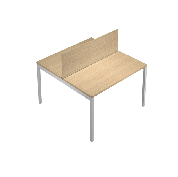 MD_76682 Pannello divisorio Agorà - per scrivania multiple - 120 x 32 cm - rovere - immagine 1