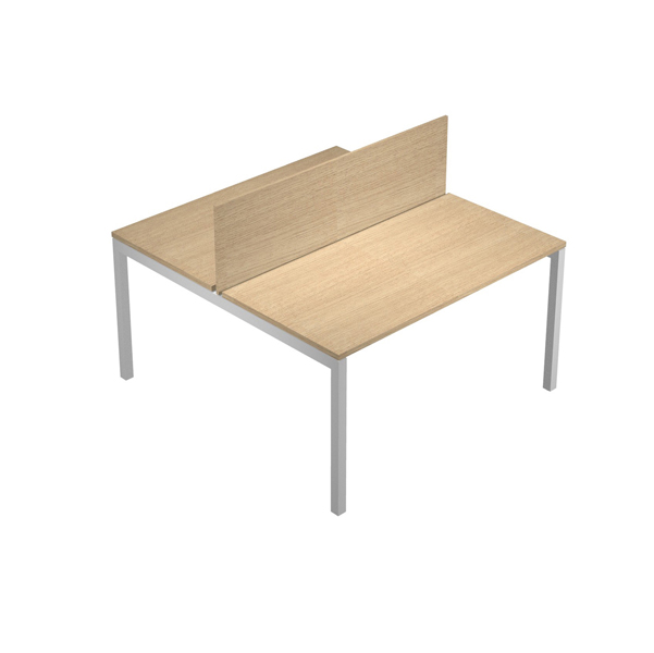 MD_76683 Pannello divisorio Agorà - per scrivania multiple - 140 x 32 cm - rovere - immagine 1