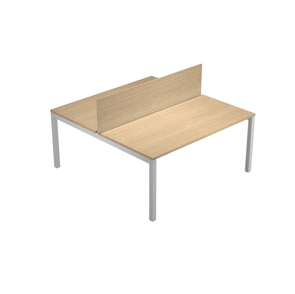 MD_76684 Pannello divisorio Agorà - per scrivania multiple - 160 x 32 cm - rovere - immagine 1
