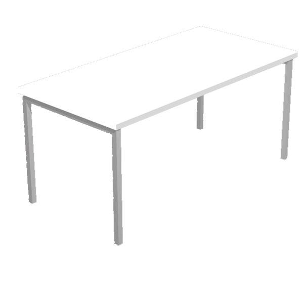MD_76742 Scrivania Easy Plus - lineare - 120 x 80 x 72,5 cm - bianco - immagine 1