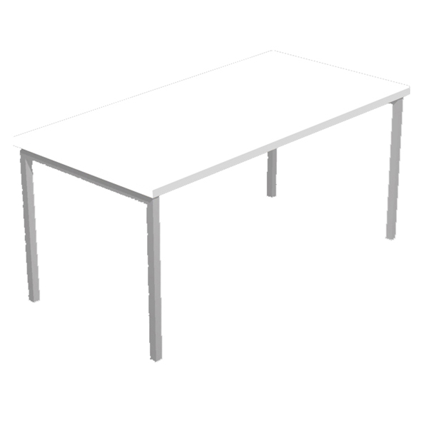 MD_76746 Scrivania Easy Plus - lineare - 140 x 80 x 72,5 cm - bianco - immagine 1