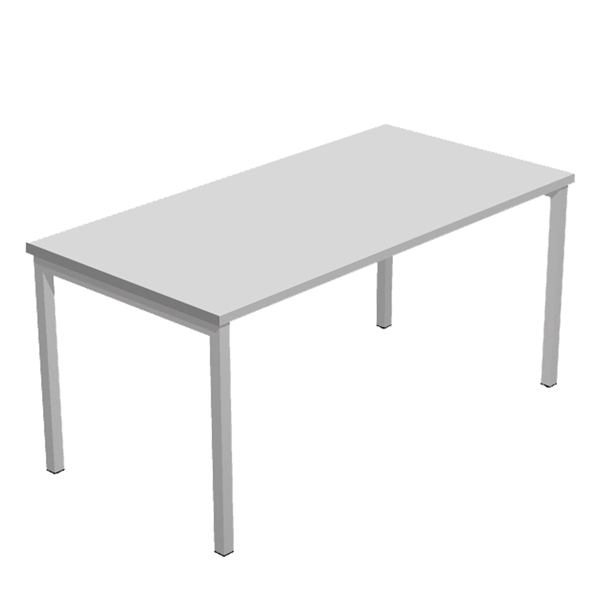MD_76755 Scrivania Easy Plus - lineare - 160 x 80 x 72,5 cm - grigio - immagine 1