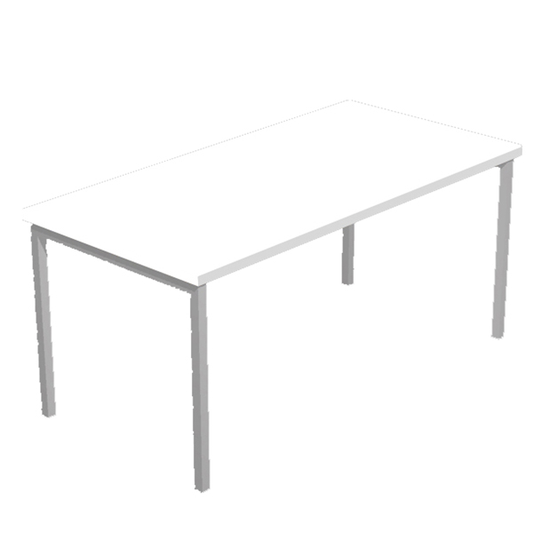 MD_76756 Scrivania Easy Plus - lineare - 180 x 80 x 72,5 cm - bianco - immagine 1