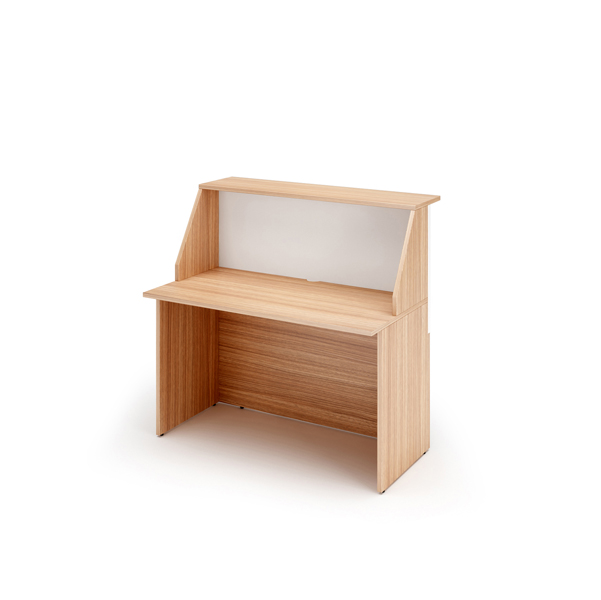 MD_76811 Modulo Prestige reception sopralzo/desktop - 120 x 76,1 x 117 cm - ciliegio arabis/bianco - immagine 1