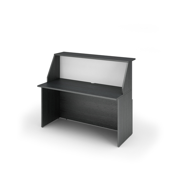 MD_76812 Modulo Prestige reception sopralzo/desktop - 140 x 76,1 x 117 cm - nero venato/bianco - immagine 1