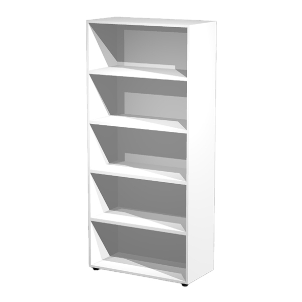 MD_76818 Armadio modulare - a giorno - 90 x 44 x 200 cm - bianco - immagine 1
