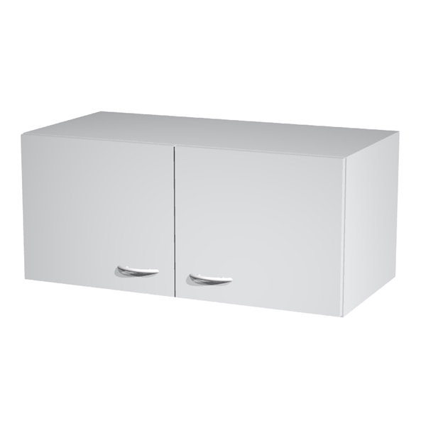 MD_76832 Sopralzo per armadi modulari - a 2 ante - 90 x 45,8 x 40 cm - grigio - immagine 1