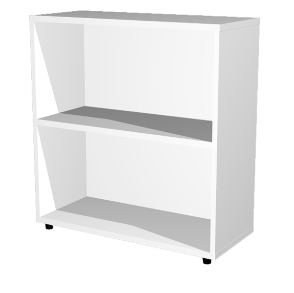MD_76833 Libreria modulare bassa - a giorno - 76 x 32 x 81,5 cm - bianco - immagine 1