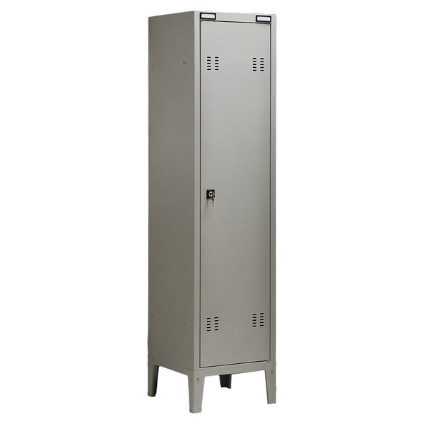 MD_77044 Armadio metallo - spogliatoio - 1 posto - 38x35x180 cm - grigio - Tecnical 2 - immagine 1