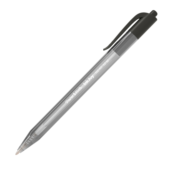 MD_77114 Penna a sfera a scatto Inkjoy 100 RT - punta 1,0mm - nero - Papermate - immagine 1