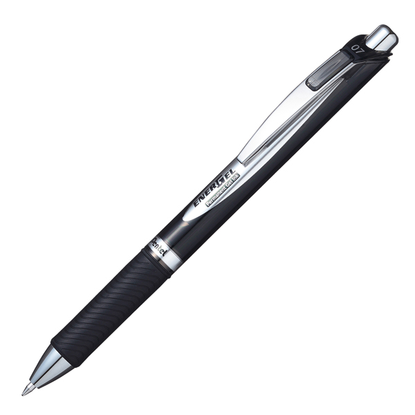 MD_77193 Roller a scatto Energel XM Permanent - punta 0,7mm - nero - Pentel - immagine 1