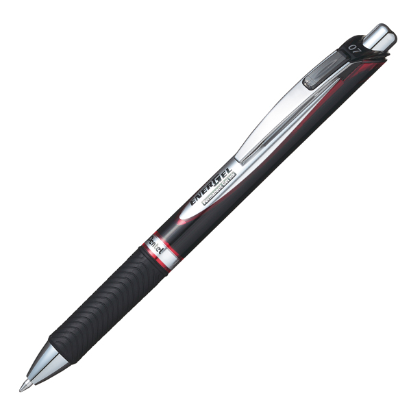 MD_77195 Roller a scatto Energel XM Permanent - punta 0,7mm - rosso - Pentel - immagine 1