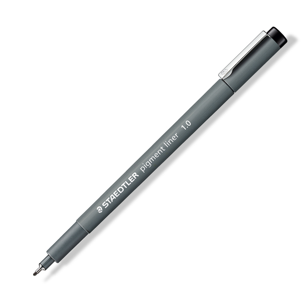 MD_77268 Pennarello Pigment Liner 308 - 1,0mm - nero - Staedtler - immagine 1
