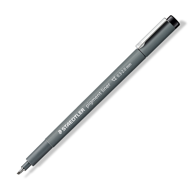 MD_77270 Pennarello Pigment Liner 308 - 2,0mm - nero - Staedtler - immagine 1