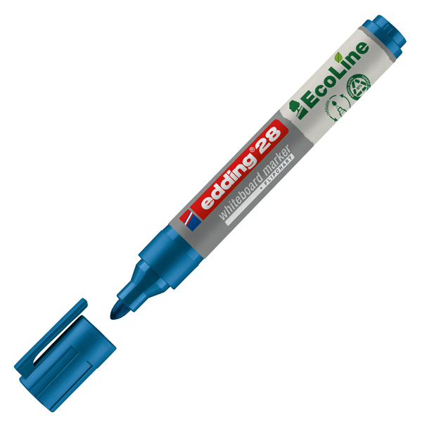 MD_77287 Marcatore per lavagne bianche 28 EcoLine - punta conica - da 1,5 a 3 mm - blu - Edding - immagine 1