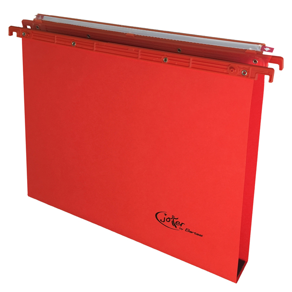 MD_77396 Cartella sospesa Joker - cassetto - interasse 39 cm - fondo U - 37 x 25 cm - rosso - Bertesi - immagine 1