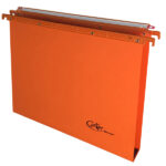 Cartella sospesa Joker - cassetto - interasse 39 cm - fondo U - 37 x 25 cm - arancio - Bertesi