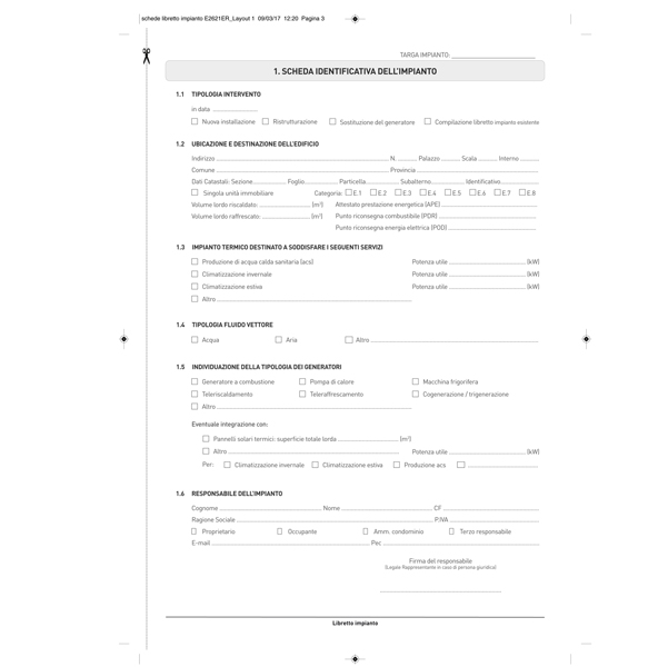 MD_77599 Libretto impianto climatizzazione Emilia Romagna - 297 x 210mm - 48 fogli - Edipro - immagine 1