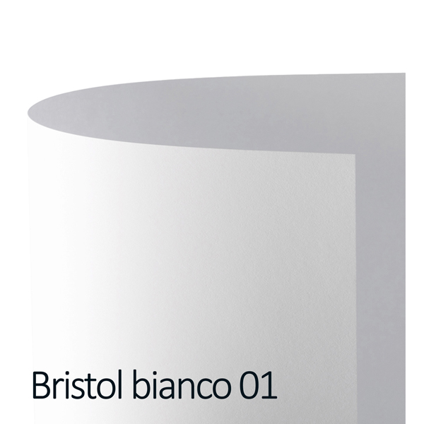 MD_79308 Cartoncino Bristol Color - 50 x 70 cm - 200 gr - bianco 01 - Favini - conf. 25 pezzi - immagine 1