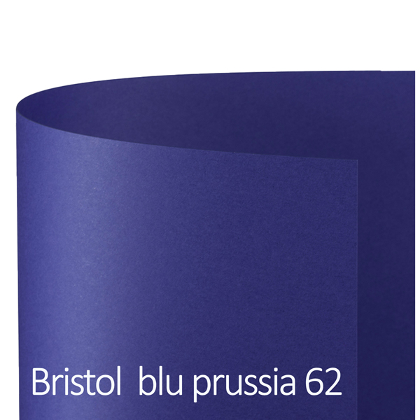 MD_79311 Cartoncino Bristol Color - 50 x 70 cm - 200 gr - blu prussia 62 - Favini - conf. 25 pezzi - immagine 1