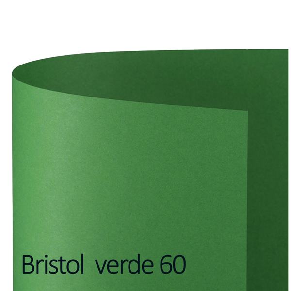 MD_79323 Cartoncino Bristol Color - 70 x 100 cm - 200 gr - verde 60 - Favini - conf. 10 pezzi - immagine 1