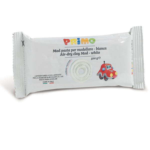 MD_79431 Pasta da modellare - 500gr - bianco - Primo - immagine 1