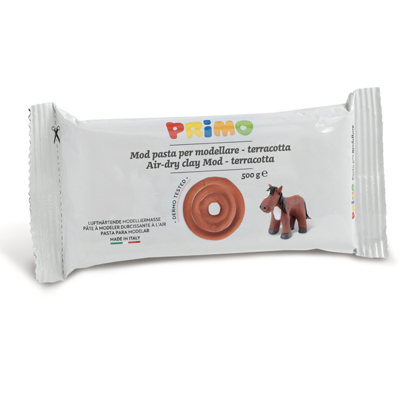 MD_79432 Pasta da modellare - 500gr - terracotta - Primo - immagine 1