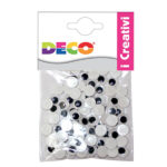 Occhietti adesivi tondi - misure assortite - Deco - busta 50 pezzi
