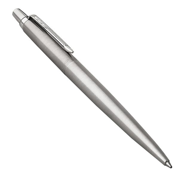 MD_79580 Penna sfera Jotter Core Stainless Steel - punta M - fusto acciaio - Parker - immagine 1