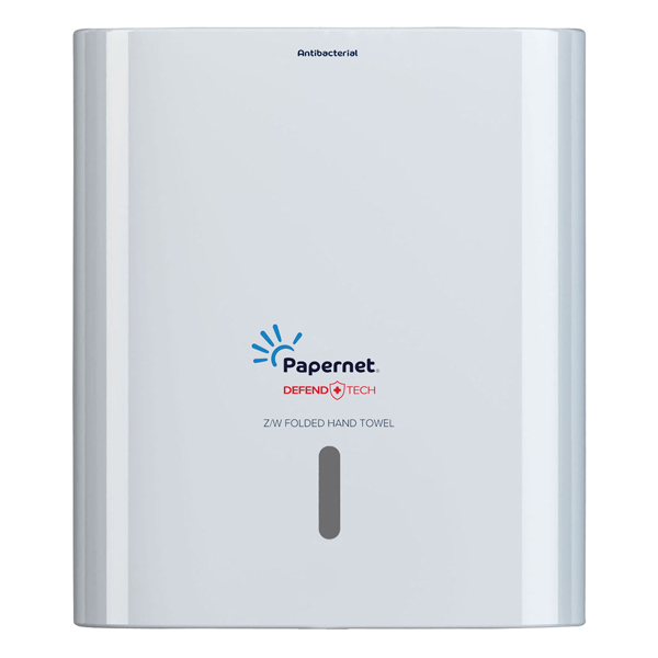 MD_79644 Dispenser asciugamani piegati a Z/W Hi-Tech - 29 x 10,8 x 33,6 cm - bianco - Papernet - immagine 1