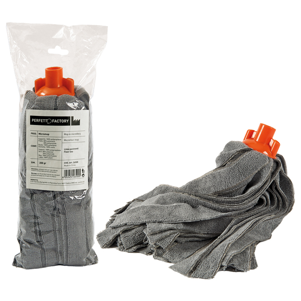 MD_79651 Mop Falcon in microfibra - 200 gr - grigio - Perfetto - immagine 1