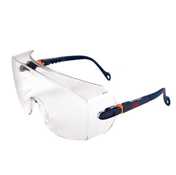 MD_79728 Sovraocchiali di protezione serie 2800 - policarbonato - montatura blu scuro - lenti trasparente - 3M - immagine 1