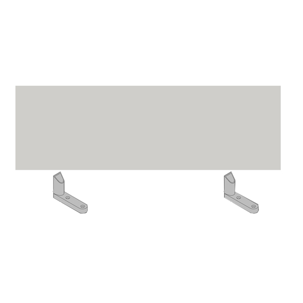 MD_79916 Pannello divisorio per scrivania multiple Agorà - 140 x 32 cm - bianco - immagine 1