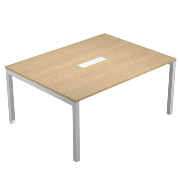 MD_79925 Tavolo riunioni Agorà - 6 posti - 160 x 120 x 72,5 cm - rovere - immagine 1