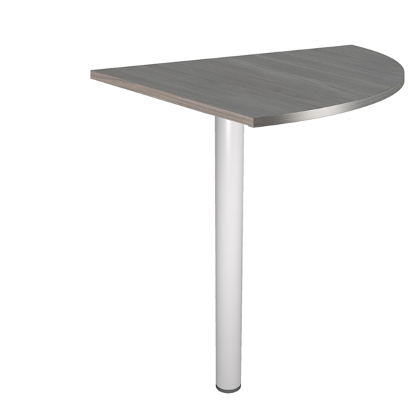 MD_79930 Raccordo angolare 90° per scrivanie Easy - 80 x 80 cm - frassino toscano/grigio cromato - immagine 1