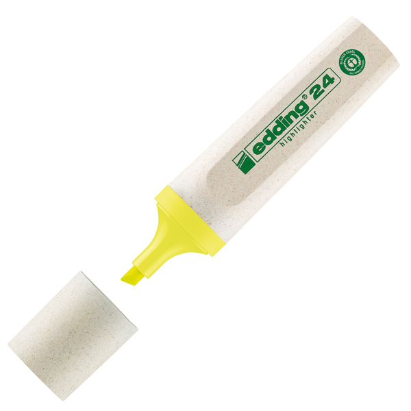 MD_79939 Evidenziatore 24 EcoLine - punta scalpello - da 2 a 5 mm - giallo - Edding - immagine 1