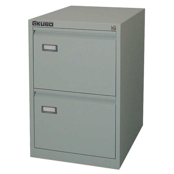 MD_80120 Classificatore Kubo - per cartelle sospese - 2 cassetti - 46 x 62 x 70 cm - grigio - Bertesi - immagine 1