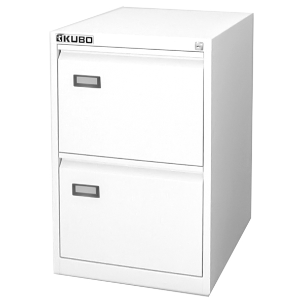 MD_80122 Classificatore Kubo - per cartelle sospese - 2 cassetti - 46 x 62 x 70 cm - bianco - Bertesi - immagine 1