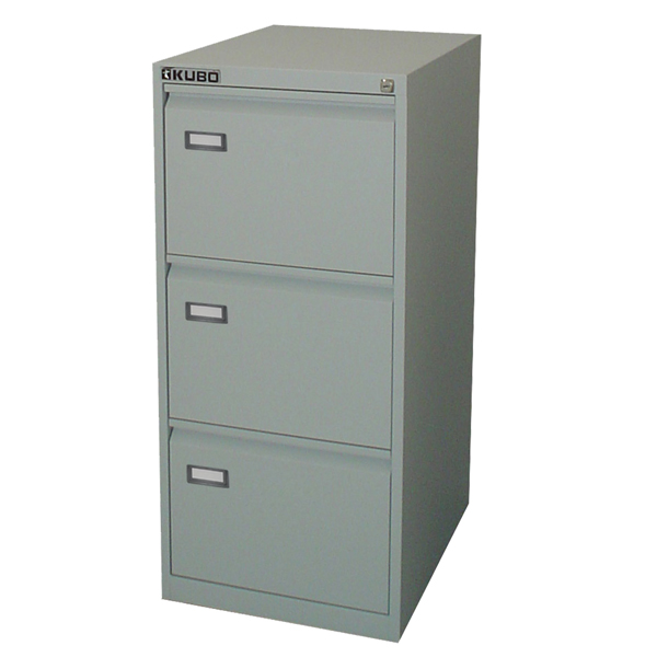 MD_80123 Classificatore Kubo - per cartelle sospese - 3 cassetti - 46 x 62 x 101 cm - grigio - Bertesi - immagine 1