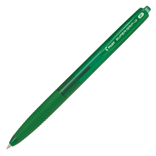 MD_80253 Penna a scatto Supergrip G - punta 0,7mm - verde - Pilot - immagine 1