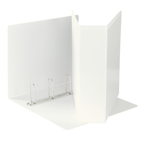 MD_80296 Raccoglitore personalizzabile Display - 22 x 30 cm - 4 anelli quadri 65 mm - bianco - Esselte - immagine 1