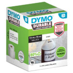 Rotolo 200 etichette LW Durable 1933086 - 104 x 159 mm - PP - bianco - Dymo