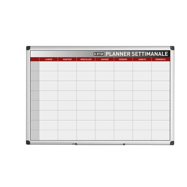 MD_80603 Planner magnetico settimanale - 90 x 60 cm - silver - Bi-Office - immagine 1