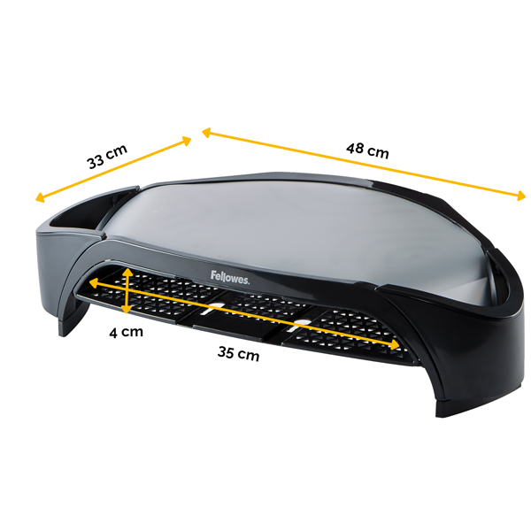 MD_80647 Supporto monitor plus - vaschetta e scomparti - Fellowes - immagine 1