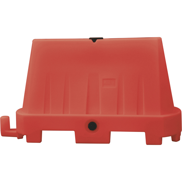 MD_80764 Barriera stradale - tipo New Jersey - 100 x 40 x 70 cm - PE - rosso - immagine 1