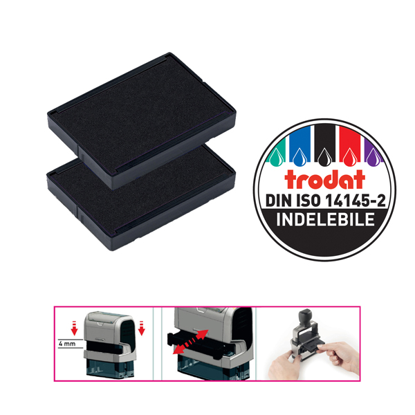 MD_80946 Tampone di ricambio 6/4929 - nero - Trodat - conf. 2 pezzi - immagine 1