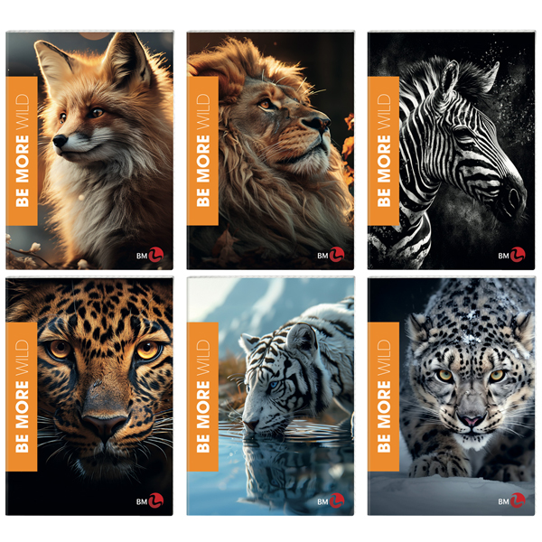 MD_81924 Maxiquaderno Be More Wild - A4 - rigo di 1a - 36+2 fogli - 100gr - BM - immagine 1